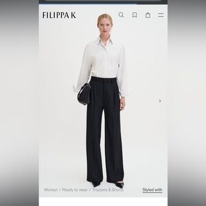 Filippa K Darcy Wool Trousers size 30 Black